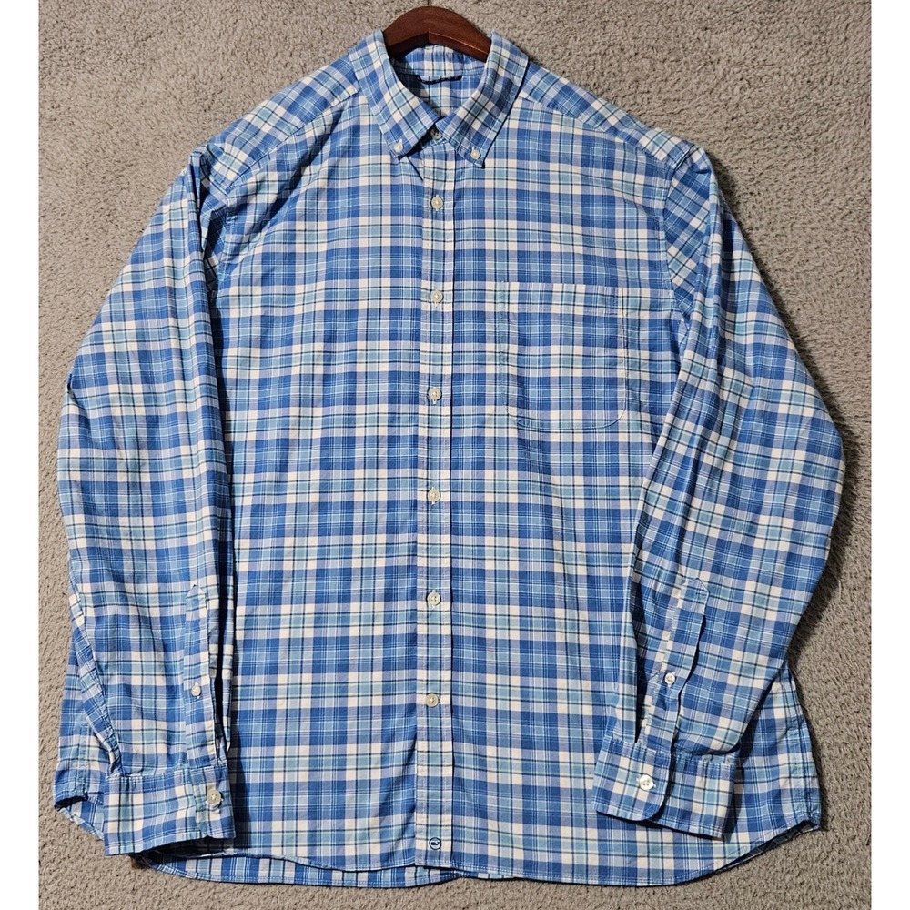 Vineyard Vines Mens On-The-Go Brrr Long Sleeve Plaid Shirt Men's Size XL‎